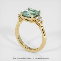 4.45 Ct. Sapphire Ring, 18K Yellow Gold 2
