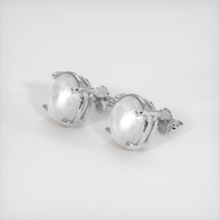 <span>10.06</span> <span class="tooltip-light">Ct.Tw.<span class="tooltiptext">Total Carat Weight</span></span> Grey Sapphire Earrings, Platinum 950 2