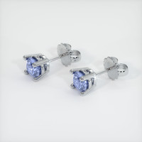 <span>0.60</span>&nbsp;<span class="tooltip-light">Ct.Tw.<span class="tooltiptext">Total Carat Weight</span></span> Sapphire Earrings, Platinum 950 2