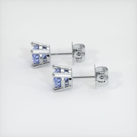 <span>0.60</span>&nbsp;<span class="tooltip-light">Ct.Tw.<span class="tooltiptext">Total Carat Weight</span></span> Sapphire Earrings, Platinum 950 3