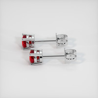 <span>0.44</span>&nbsp;<span class="tooltip-light">Ct.Tw.<span class="tooltiptext">Total Carat Weight</span></span> Ruby Earrings, Platinum 950 3