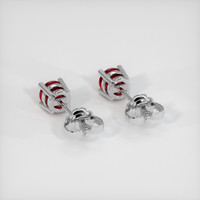 <span>0.44</span>&nbsp;<span class="tooltip-light">Ct.Tw.<span class="tooltiptext">Total Carat Weight</span></span> Ruby Earrings, Platinum 950 4