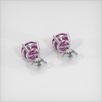 3.48 Ct.Tw. Pink Sapphire Earrings, Platinum 950 4