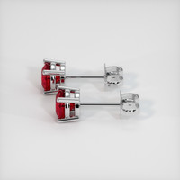 <span>0.62</span>&nbsp;<span class="tooltip-light">Ct.Tw.<span class="tooltiptext">Total Carat Weight</span></span> Ruby Earrings, Platinum 950 3