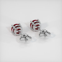 <span>0.62</span>&nbsp;<span class="tooltip-light">Ct.Tw.<span class="tooltiptext">Total Carat Weight</span></span> Ruby Earrings, Platinum 950 4