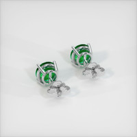 <span>3.23</span>&nbsp;<span class="tooltip-light">Ct.Tw.<span class="tooltiptext">Total Carat Weight</span></span> Emerald Earrings, Platinum 950 4