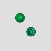 <span>2.07</span> <span class="tooltip-light">Ct.Tw.<span class="tooltiptext">Total Carat Weight</span></span> Emerald Earrings, Platinum 950 1