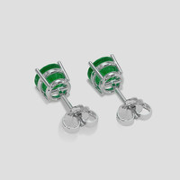 <span>2.07</span>&nbsp;<span class="tooltip-light">Ct.Tw.<span class="tooltiptext">Total Carat Weight</span></span> Emerald Earrings, Platinum 950 4