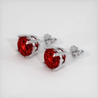 <span>0.78</span>&nbsp;<span class="tooltip-light">Ct.Tw.<span class="tooltiptext">Total Carat Weight</span></span> Ruby Earrings, Platinum 950 2