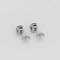 <span>1.47</span> <span class="tooltip-light">Ct.Tw.<span class="tooltiptext">Total Carat Weight</span></span> Bluish Green Sapphire Earrings, Platinum 950 4