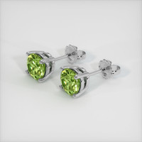 1.90 Ct.Tw. Gemstone Earrings, Platinum 950 2