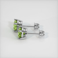 <span>0.96</span>&nbsp;<span class="tooltip-light">Ct.Tw.<span class="tooltiptext">Total Carat Weight</span></span> Gemstone Earrings, Platinum 950 3