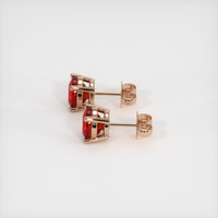 <span>0.40</span>&nbsp;<span class="tooltip-light">Ct.Tw.<span class="tooltiptext">Total Carat Weight</span></span> Ruby Earrings, 14K Rose Gold 3