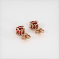 <span>0.40</span>&nbsp;<span class="tooltip-light">Ct.Tw.<span class="tooltiptext">Total Carat Weight</span></span> Ruby Earrings, 14K Rose Gold 4