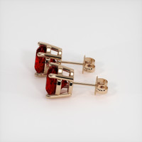 <span>0.78</span>&nbsp;<span class="tooltip-light">Ct.Tw.<span class="tooltiptext">Total Carat Weight</span></span> Ruby Earrings, 14K Rose Gold 3