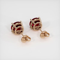 2.05 Ct.Tw. Ruby Earrings, 14K Rose Gold 4