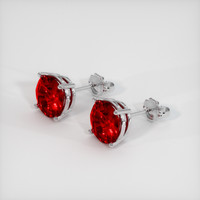 <span>2.80</span>&nbsp;<span class="tooltip-light">Ct.Tw.<span class="tooltiptext">Total Carat Weight</span></span> Ruby Earrings, 14K White Gold 2