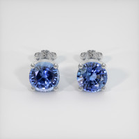 <span>1.95</span>&nbsp;<span class="tooltip-light">Ct.Tw.<span class="tooltiptext">Total Carat Weight</span></span> Sapphire Earrings, 14K White Gold 1