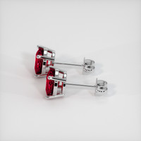 <span>2.12</span>&nbsp;<span class="tooltip-light">Ct.Tw.<span class="tooltiptext">Total Carat Weight</span></span> Ruby Earrings, 14K White Gold 3