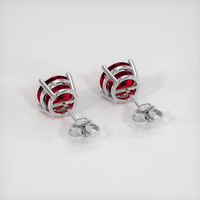 <span>2.12</span>&nbsp;<span class="tooltip-light">Ct.Tw.<span class="tooltiptext">Total Carat Weight</span></span> Ruby Earrings, 14K White Gold 4