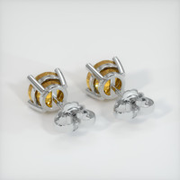 <span>1.21</span>&nbsp;<span class="tooltip-light">Ct.Tw.<span class="tooltiptext">Total Carat Weight</span></span> Sapphire Earrings, 18K White Gold 4