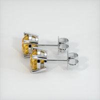 <span>1.24</span>&nbsp;<span class="tooltip-light">Ct.Tw.<span class="tooltiptext">Total Carat Weight</span></span> Sapphire Earrings, 18K White Gold 2