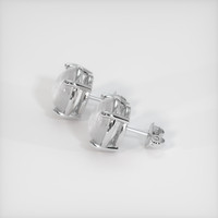 <span>10.06</span> <span class="tooltip-light">Ct.Tw.<span class="tooltiptext">Total Carat Weight</span></span> Grey Sapphire Earrings, 18K White Gold 3