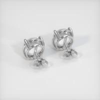 <span>10.06</span> <span class="tooltip-light">Ct.Tw.<span class="tooltiptext">Total Carat Weight</span></span> Grey Sapphire Earrings, 18K White Gold 4
