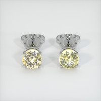<span>1.88</span>&nbsp;<span class="tooltip-light">Ct.Tw.<span class="tooltiptext">Total Carat Weight</span></span> Sapphire Earrings, 18K White Gold 1