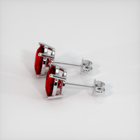 <span>2.80</span>&nbsp;<span class="tooltip-light">Ct.Tw.<span class="tooltiptext">Total Carat Weight</span></span> Ruby Earrings, 18K White Gold 3