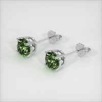 <span>1.35</span>&nbsp;<span class="tooltip-light">Ct.Tw.<span class="tooltiptext">Total Carat Weight</span></span> Gemstone Earrings, 18K White Gold 2