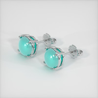 1.90 Ct.Tw. Gemstone Earrings, 18K White Gold 2