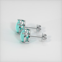 1.90 Ct.Tw. Gemstone Earrings, 18K White Gold 3