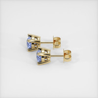 <span>0.60</span>&nbsp;<span class="tooltip-light">Ct.Tw.<span class="tooltiptext">Total Carat Weight</span></span> Sapphire Earrings, 14K Yellow Gold 3
