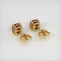 <span>0.61</span>&nbsp;<span class="tooltip-light">Ct.Tw.<span class="tooltiptext">Total Carat Weight</span></span> Ruby Earrings, 14K Yellow Gold 4