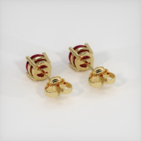 <span>0.62</span>&nbsp;<span class="tooltip-light">Ct.Tw.<span class="tooltiptext">Total Carat Weight</span></span> Ruby Earrings, 14K Yellow Gold 4