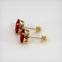 <span>1.50</span>&nbsp;<span class="tooltip-light">Ct.Tw.<span class="tooltiptext">Total Carat Weight</span></span> Ruby Earrings, 14K Yellow Gold 3