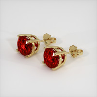 <span>0.78</span>&nbsp;<span class="tooltip-light">Ct.Tw.<span class="tooltiptext">Total Carat Weight</span></span> Ruby Earrings, 14K Yellow Gold 2