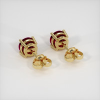 1.37 Ct.Tw. Ruby Earrings, 14K Yellow Gold 4