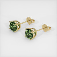 <span>1.35</span>&nbsp;<span class="tooltip-light">Ct.Tw.<span class="tooltiptext">Total Carat Weight</span></span> Gemstone Earrings, 14K Yellow Gold 2