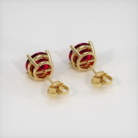 <span>1.10</span>&nbsp;<span class="tooltip-light">Ct.Tw.<span class="tooltiptext">Total Carat Weight</span></span> Ruby Earrings, 14K Yellow Gold 4