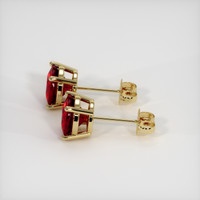 2.05 Ct.Tw. Ruby Earrings, 14K Yellow Gold 3