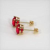 <span>1.39</span>&nbsp;<span class="tooltip-light">Ct.Tw.<span class="tooltiptext">Total Carat Weight</span></span> Ruby Earrings, 14K Yellow Gold 3