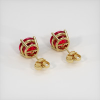 2.65 Ct.Tw. Ruby Earrings, 14K Yellow Gold 4