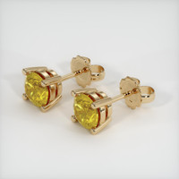 <span>1.28</span>&nbsp;<span class="tooltip-light">Ct.Tw.<span class="tooltiptext">Total Carat Weight</span></span> Sapphire Earrings, 18K Yellow Gold 3