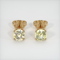 <span>1.88</span>&nbsp;<span class="tooltip-light">Ct.Tw.<span class="tooltiptext">Total Carat Weight</span></span> Sapphire Earrings, 18K Yellow Gold 1