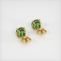 <span>3.23</span>&nbsp;<span class="tooltip-light">Ct.Tw.<span class="tooltiptext">Total Carat Weight</span></span> Emerald Earrings, 18K Yellow Gold 4