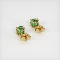 Emerald Earrings 0.64 Ct.Tw.Total Carat Weight, 18K Yellow Gold Preview
