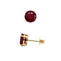 3.75 Ct.Tw. Ruby Earrings, 18K Yellow Gold 2
