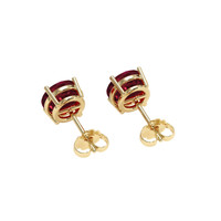 3.75 Ct.Tw. Ruby Earrings, 18K Yellow Gold 4